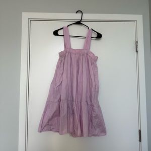 Boutique Cotton Mini Dress Ruffle